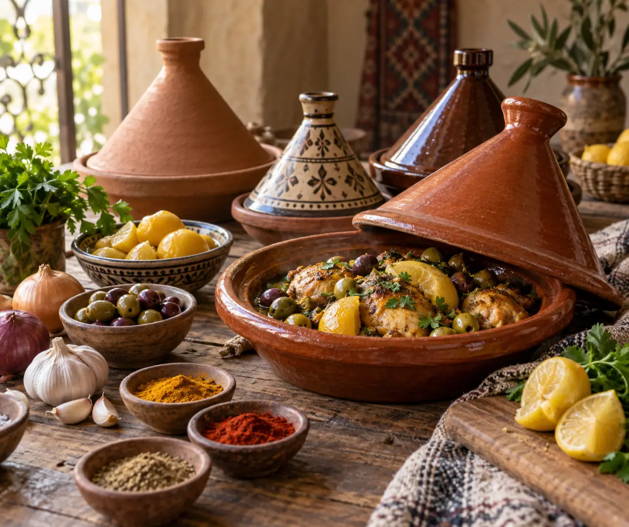 Un plat à tajine en terre cuite se choisit selon la cuisson, la capacité et la finition