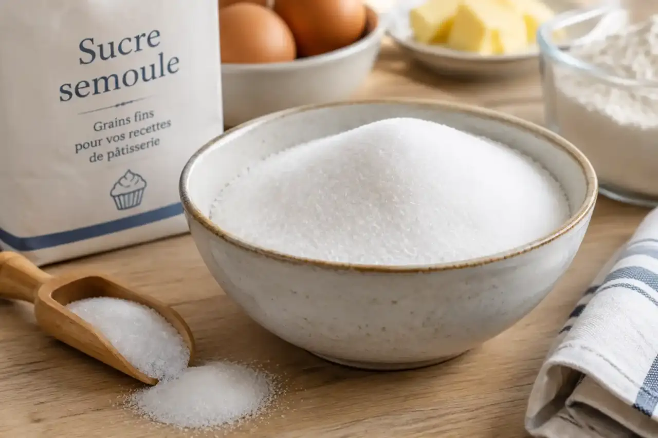 Le sucre semoule, des grains fins pour les recettes de pâtisserie