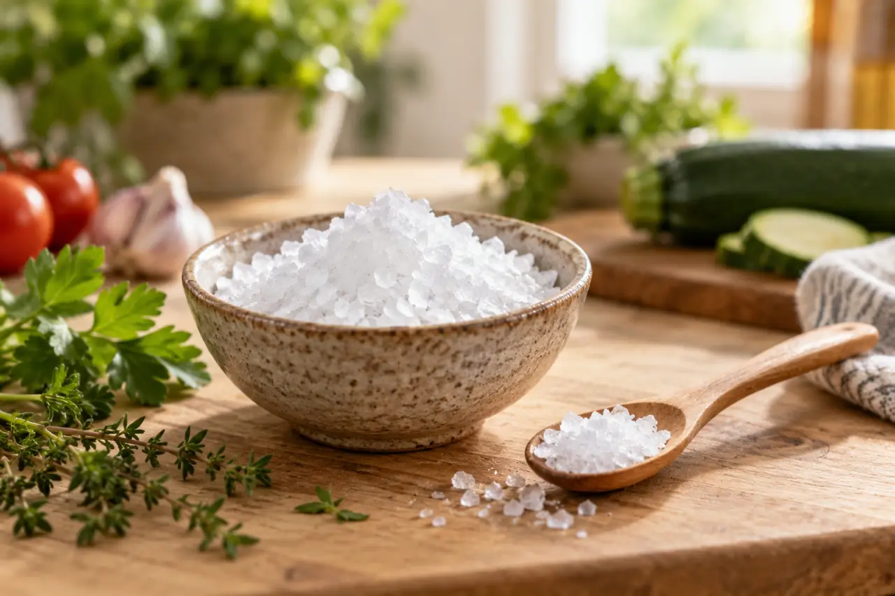 Sel de potassium : une alternative au sodium sous conditions