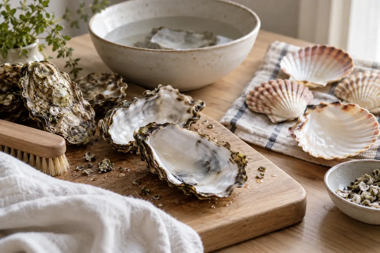 Nettoyer les coquillages sans ternir la nacre : odeurs, incrustations et séchage